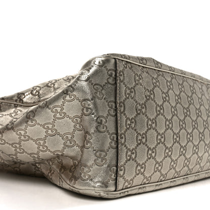 Gucci Metallic Guccissima Large Positano Tote Gold 9 of 11