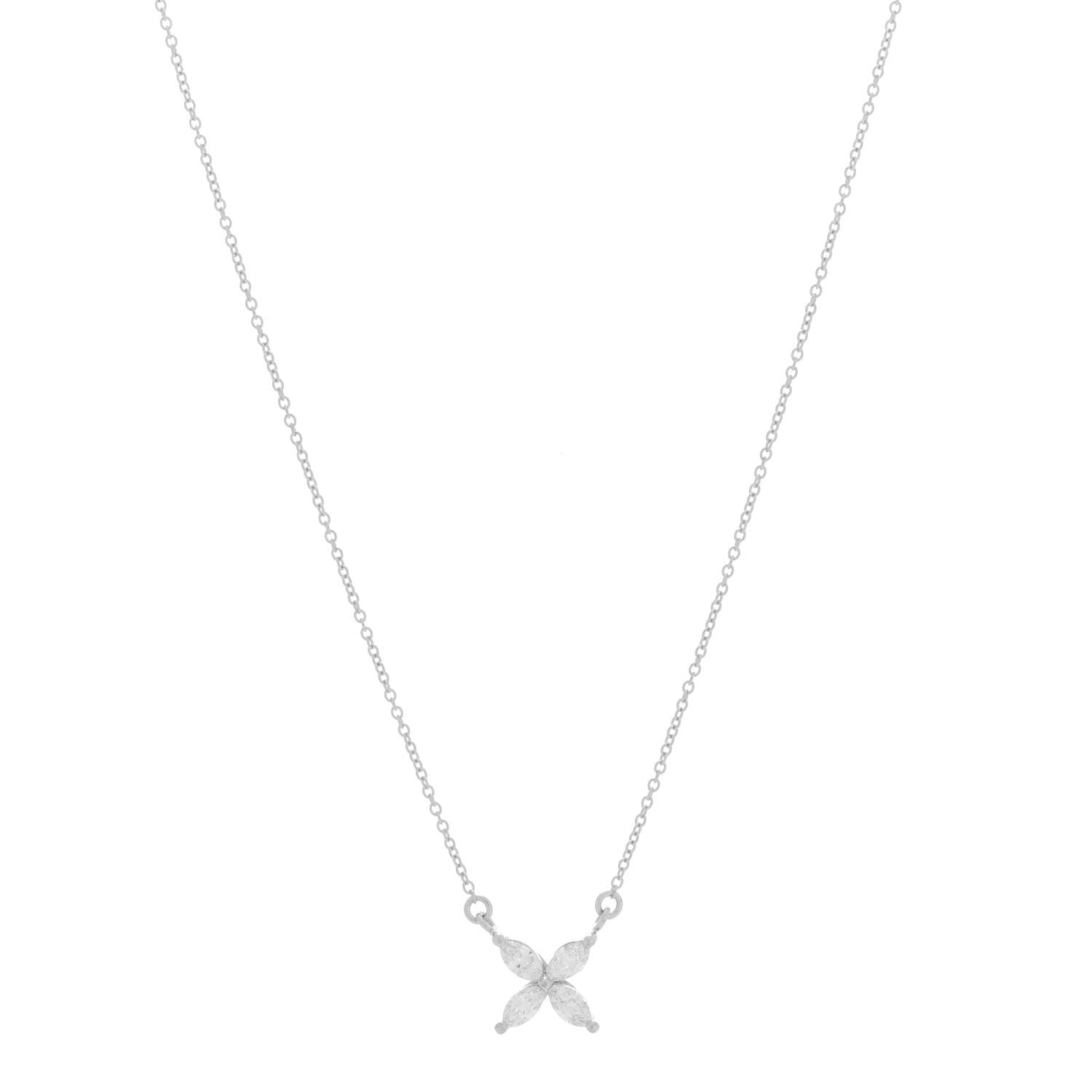 Tiffany Platinum Diamond Medium Victoria Necklace 1 of 6