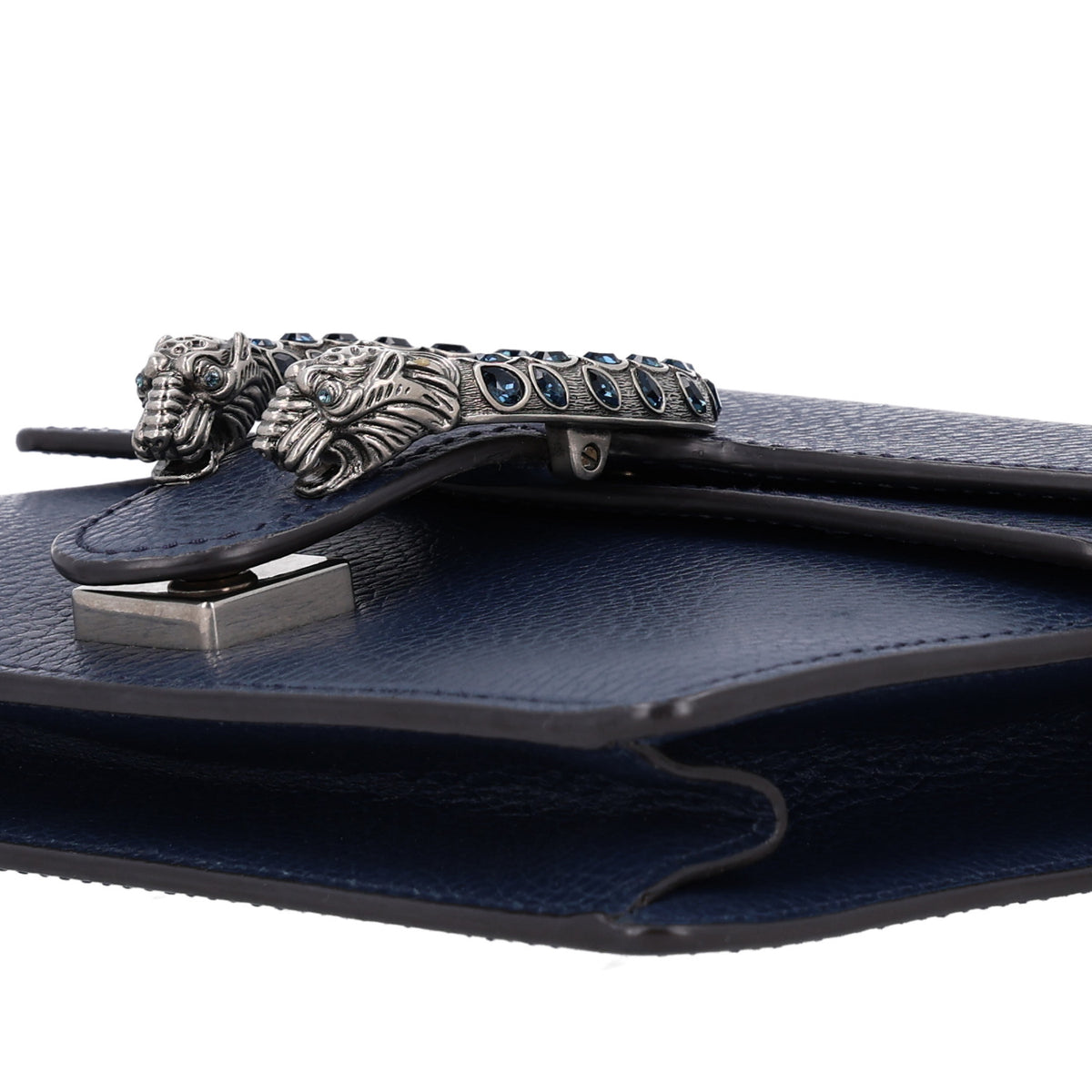 Gucci Dollar Calfskin Crystal Mini Dionysus Shoulder Bag Blue Agata Montana Sapphire 10 of 10