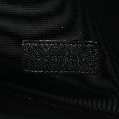 Saint Laurent Lambskin Cassandre Matelasse Carre Flap Pouch Clutch Black 7 of 8