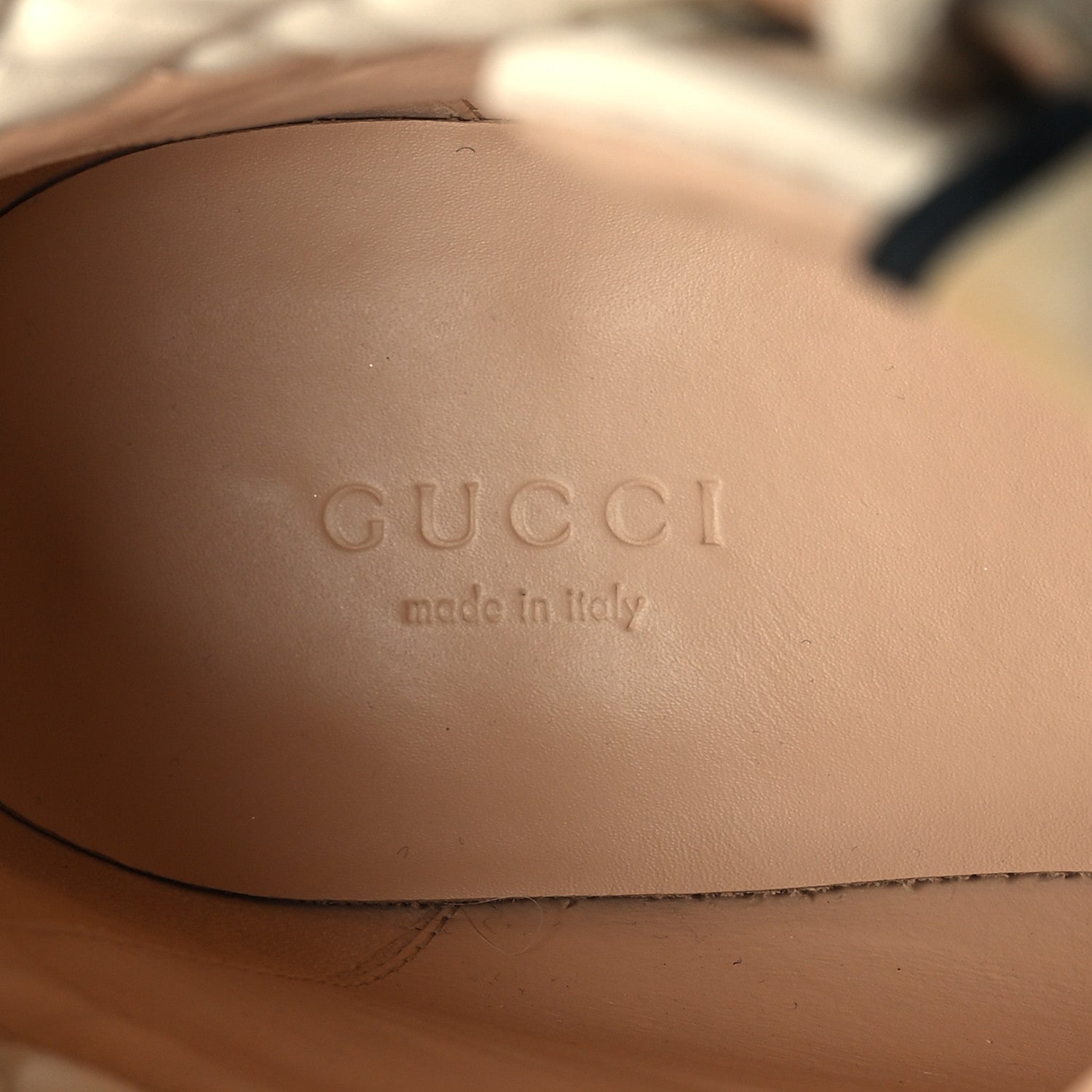 Gucci Calfskin GG Supreme Monogram Nappa Quilted Lace Up Ankle Boots 42 Mystic White Beige 8 of 10