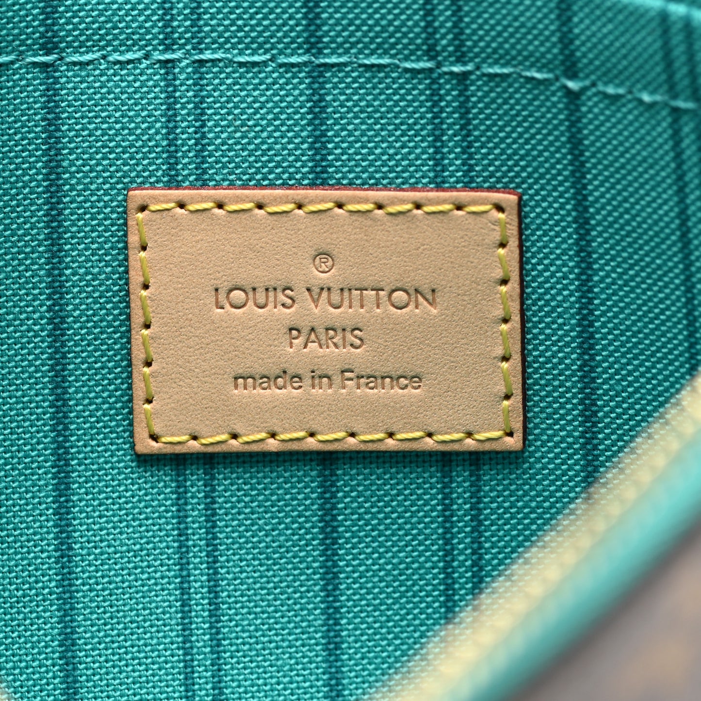 Monogram Neverfull MM GM Pochette Turquoise