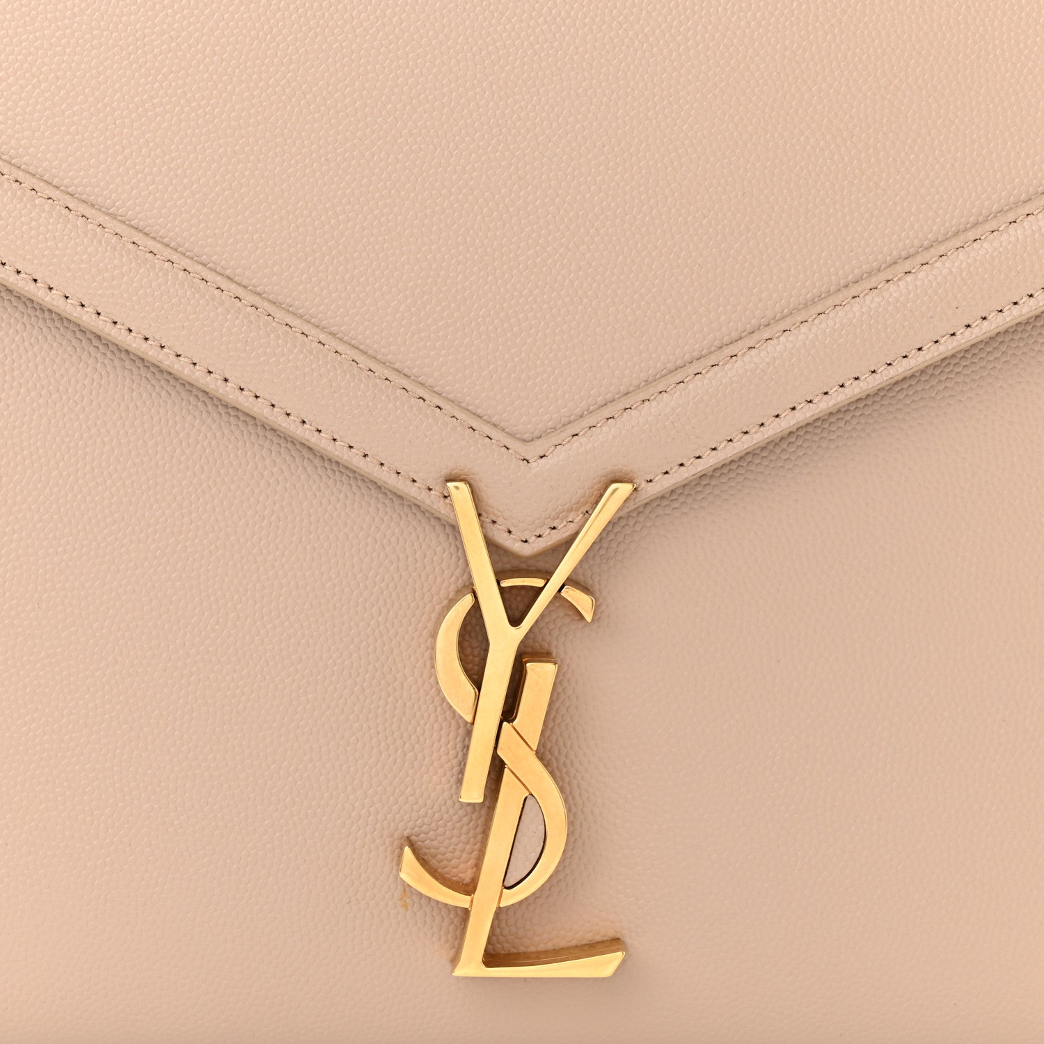 Saint Laurent SAINT LAURENT Grain de Poudre Medium Classic Monogram Cassandra Top Handle Beige 7 of 9