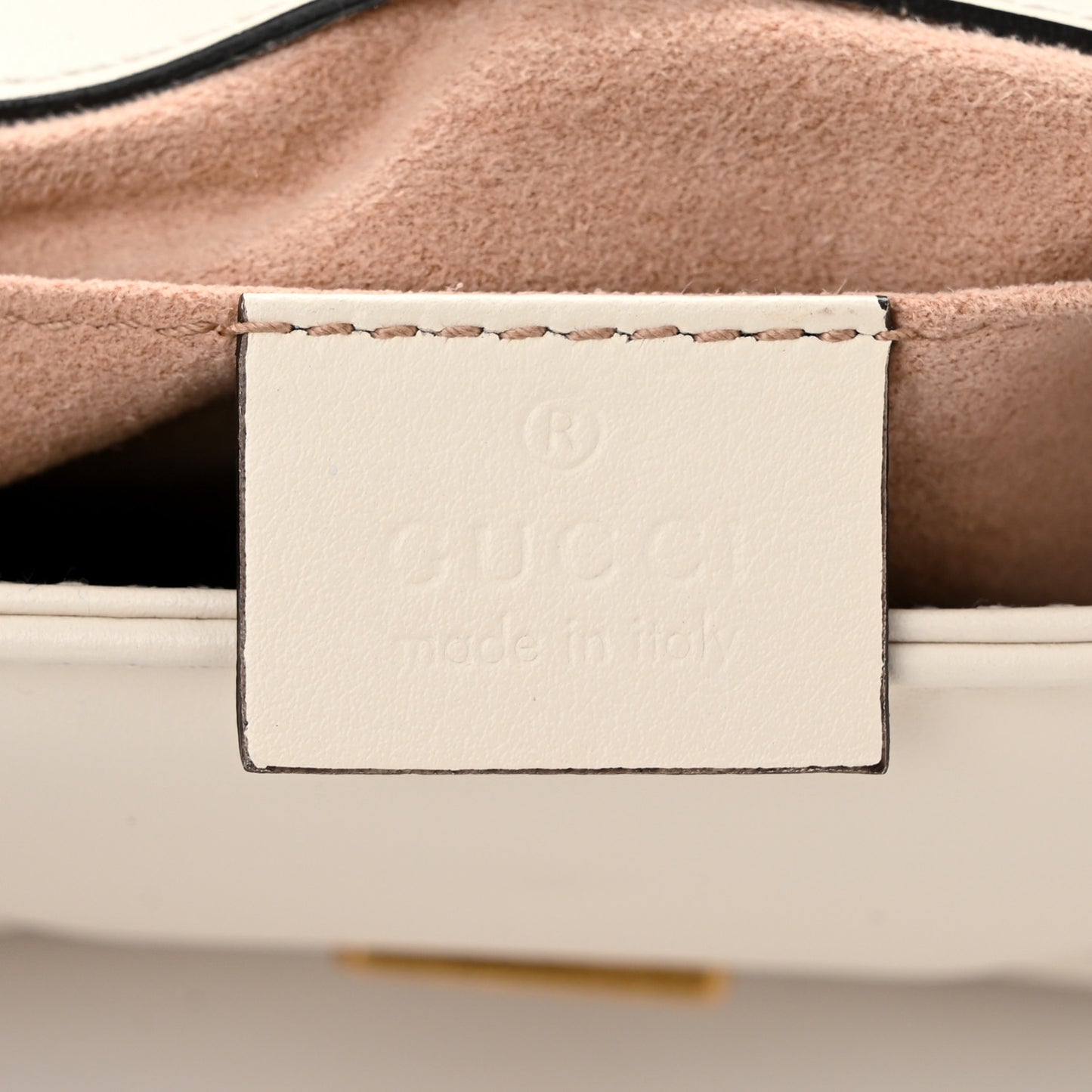 Calfskin Matelasse Mini GG Marmont Shoulder Bag White