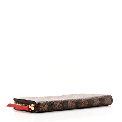 Louis Vuitton Damier Ebene Clemence Wallet Cherry 4 of 7