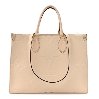 Louis Vuitton Empreinte Monogram Giant Onthego PM Cream Beige 1 of 17