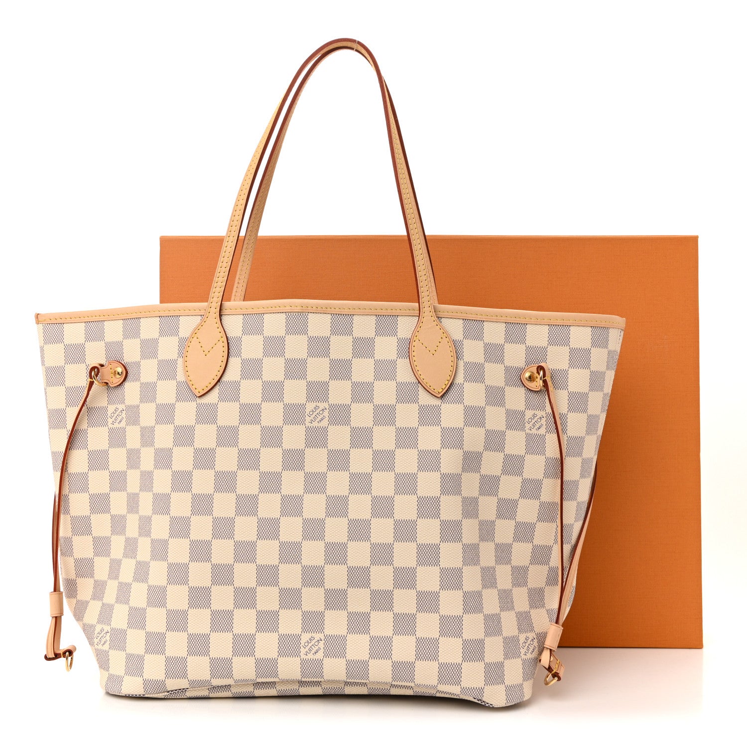 Louis Vuitton Damier Azur Neo Neverfull MM Rose Ballerine 16 of 16