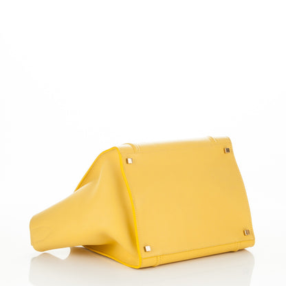 Celine Supple Calfskin Medium Phantom Luggage Sun Yellow 4 of 7
