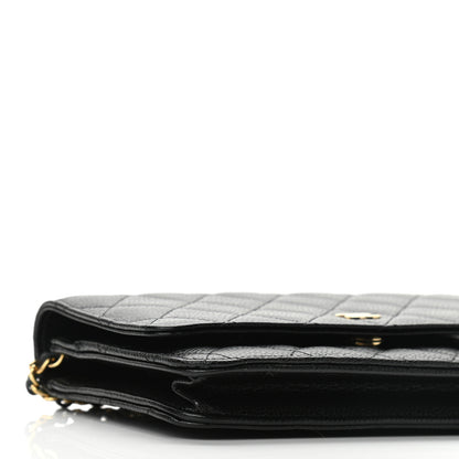 Chanel Caviar Quilted Wallet On Chain WOC Black 10 of 11