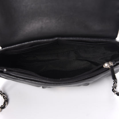 Chanel Lambskin Half Moon Wallet On Chain WOC Black 5 of 11