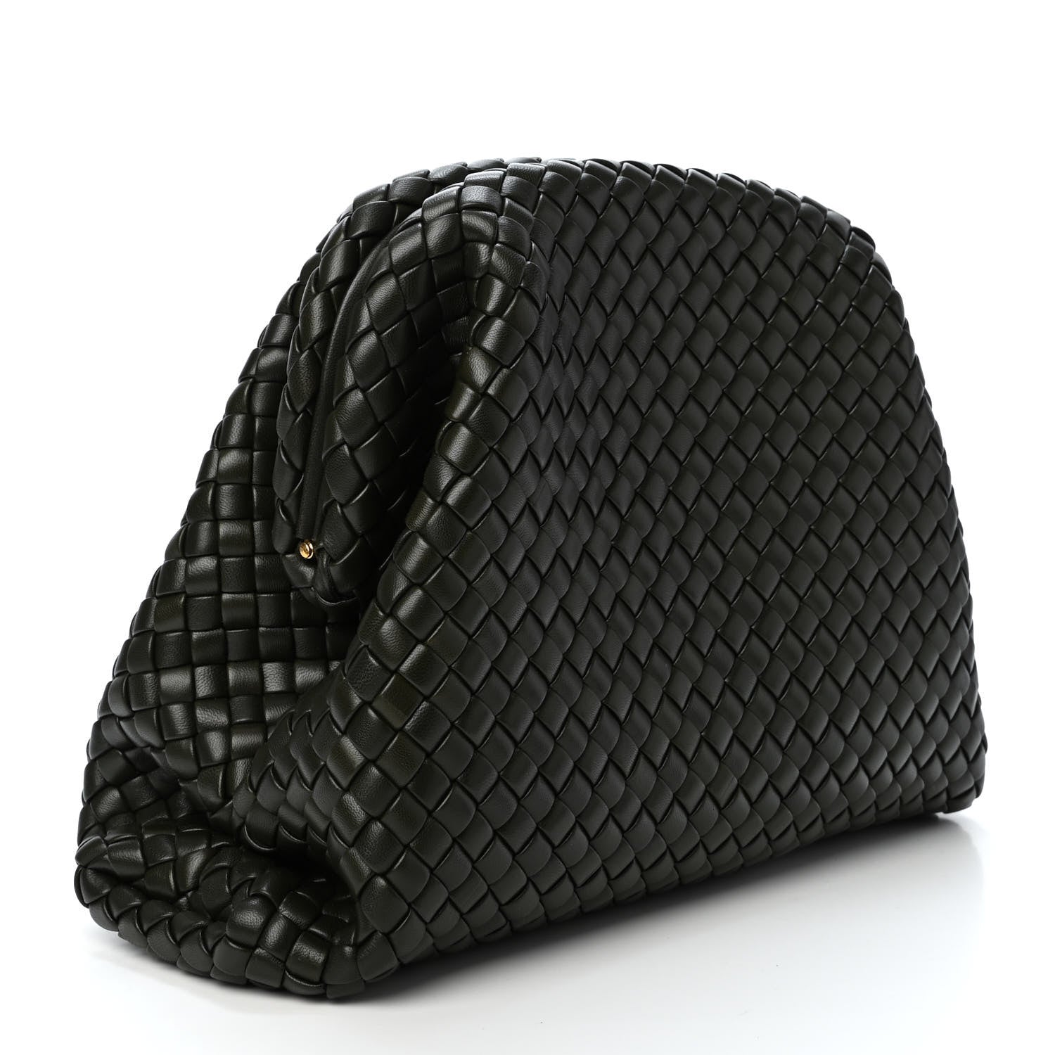 Bottega Veneta Nappa Intrecciato Padded Clutch Green 2 of 4
