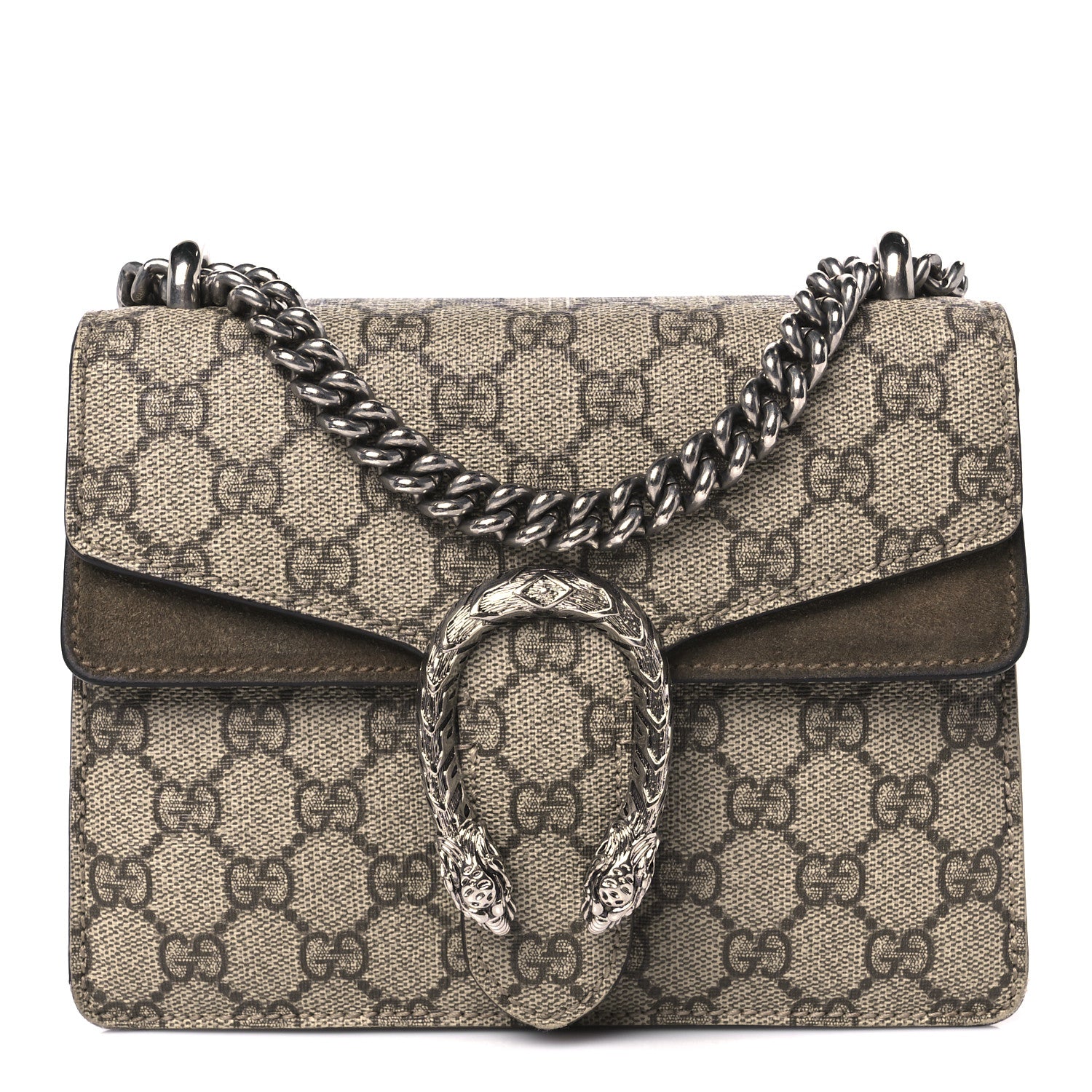 Gucci GG Supreme Monogram Mini Dionysus Shoulder Bag Taupe 1 of 10