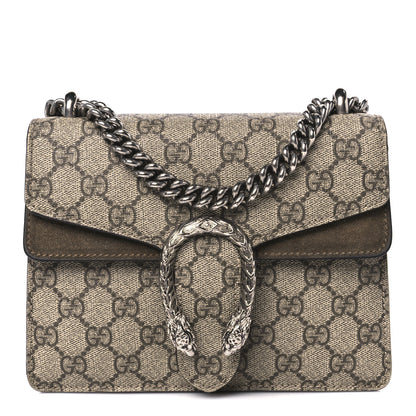 Gucci GG Supreme Monogram Mini Dionysus Shoulder Bag Taupe 1 of 10