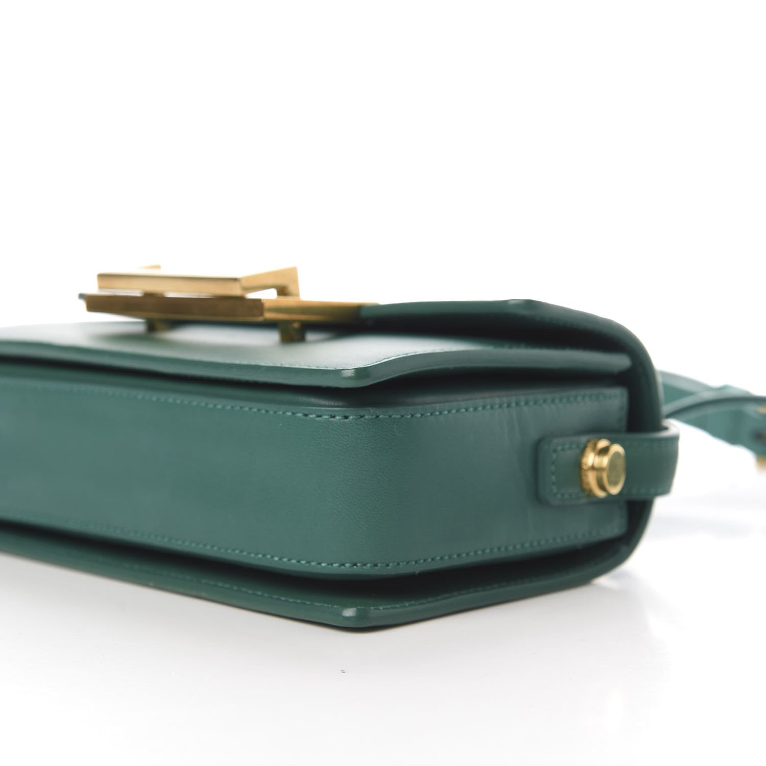 Saint Laurent Calfskin Small Classic Lulu Bag Green 9 of 10