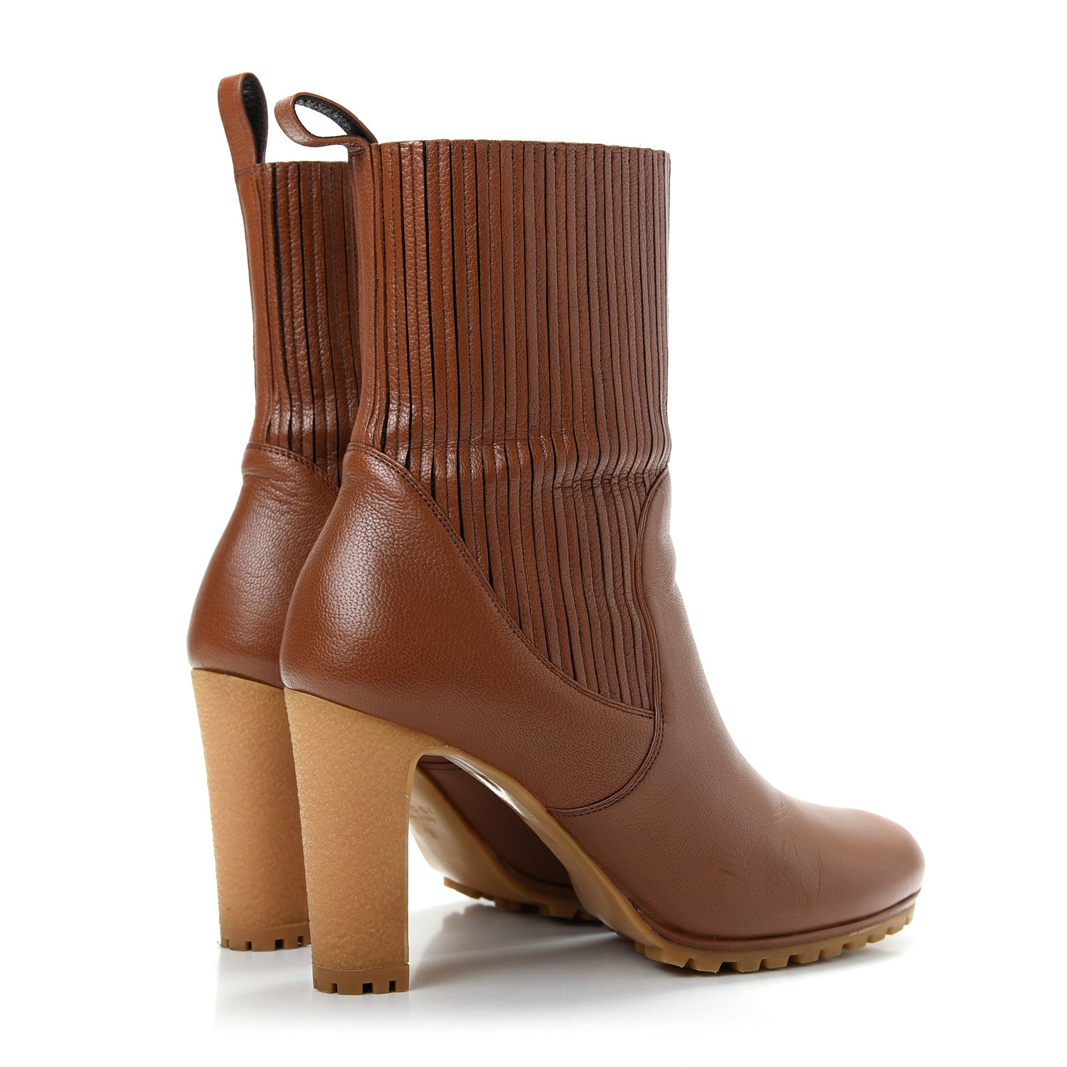 Gucci Calfskin Edith Ankle Boots 38 Cuir 4 of 9