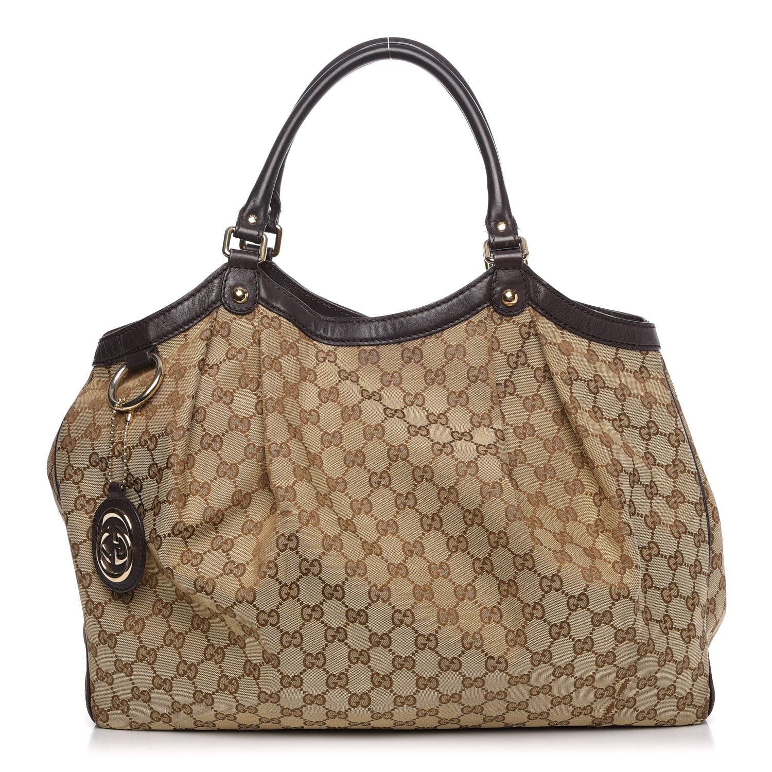 Gucci Monogram Large Sukey Tote Dark Brown 1 of 19