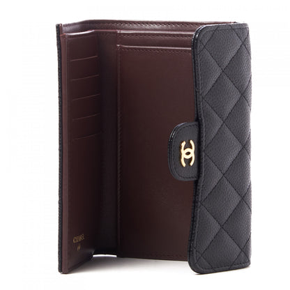 Chanel Caviar Quilted Medium Flap Wallet Black 6 of 9