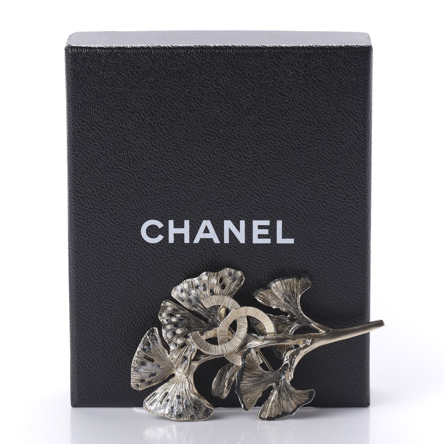 Flower CC Brooch Gold