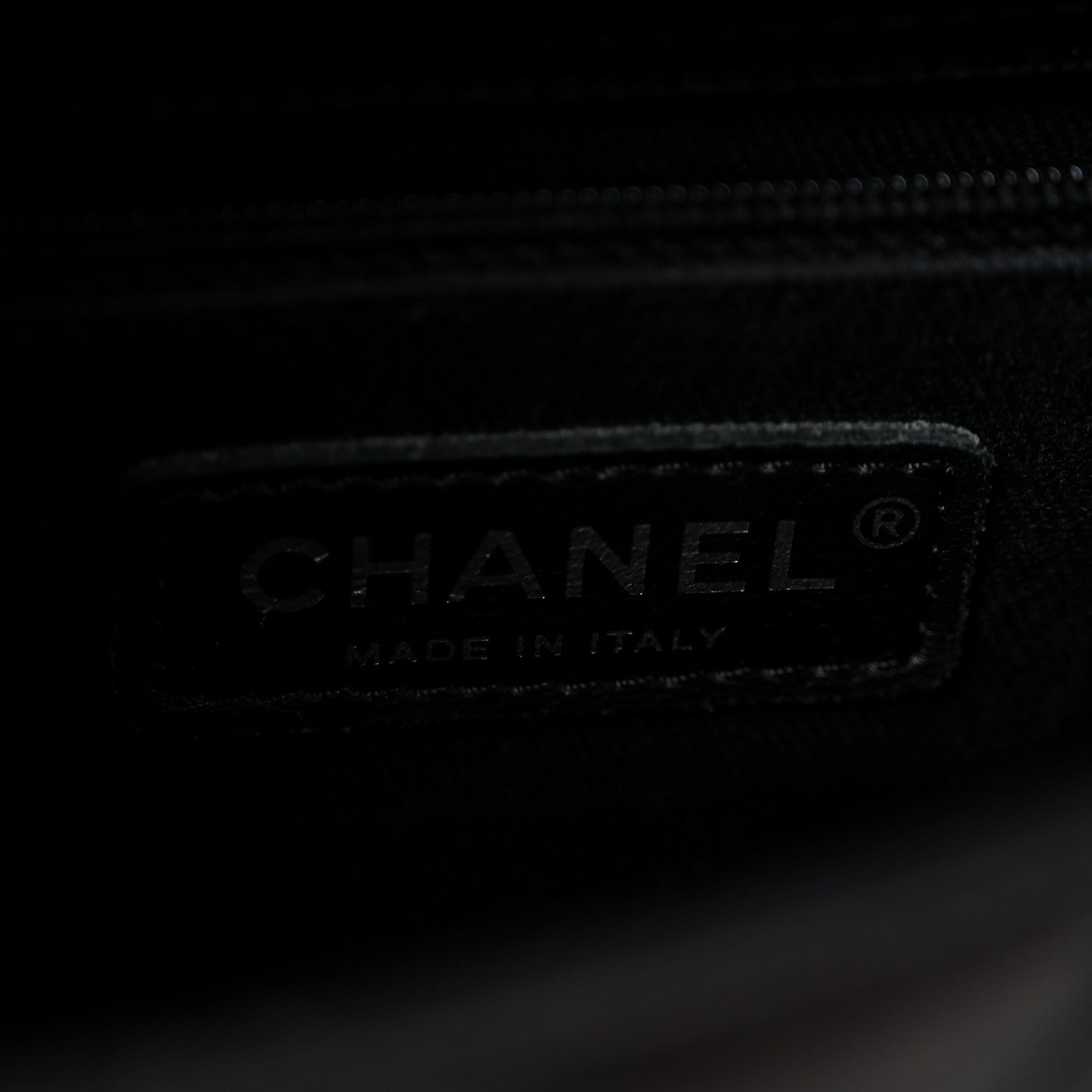 Chanel Glazed Calfskin Quilted Small CC Delivery Tote Black 6 of 15