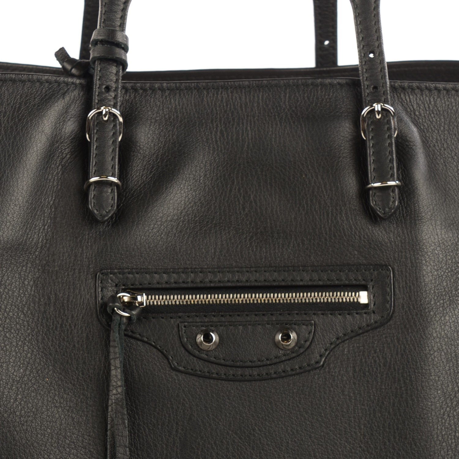 Balenciaga Supple Calfskin Papier A4 Zip Around Tote Black 6 of 10