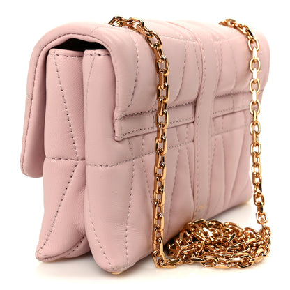 Versace Lambskin Quilted Mini Kleio Crossbody Bag Light Pink 3 of 11