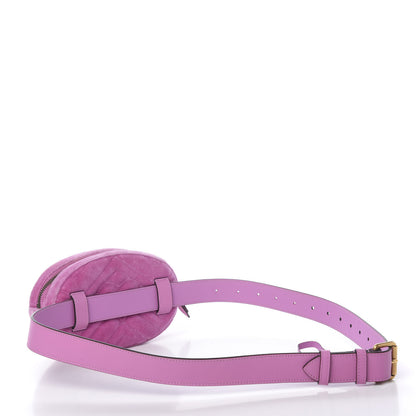 Gucci Velvet Matelasse Marquise Crystals GG Marmont Belt Bag Malva 3 of 10
