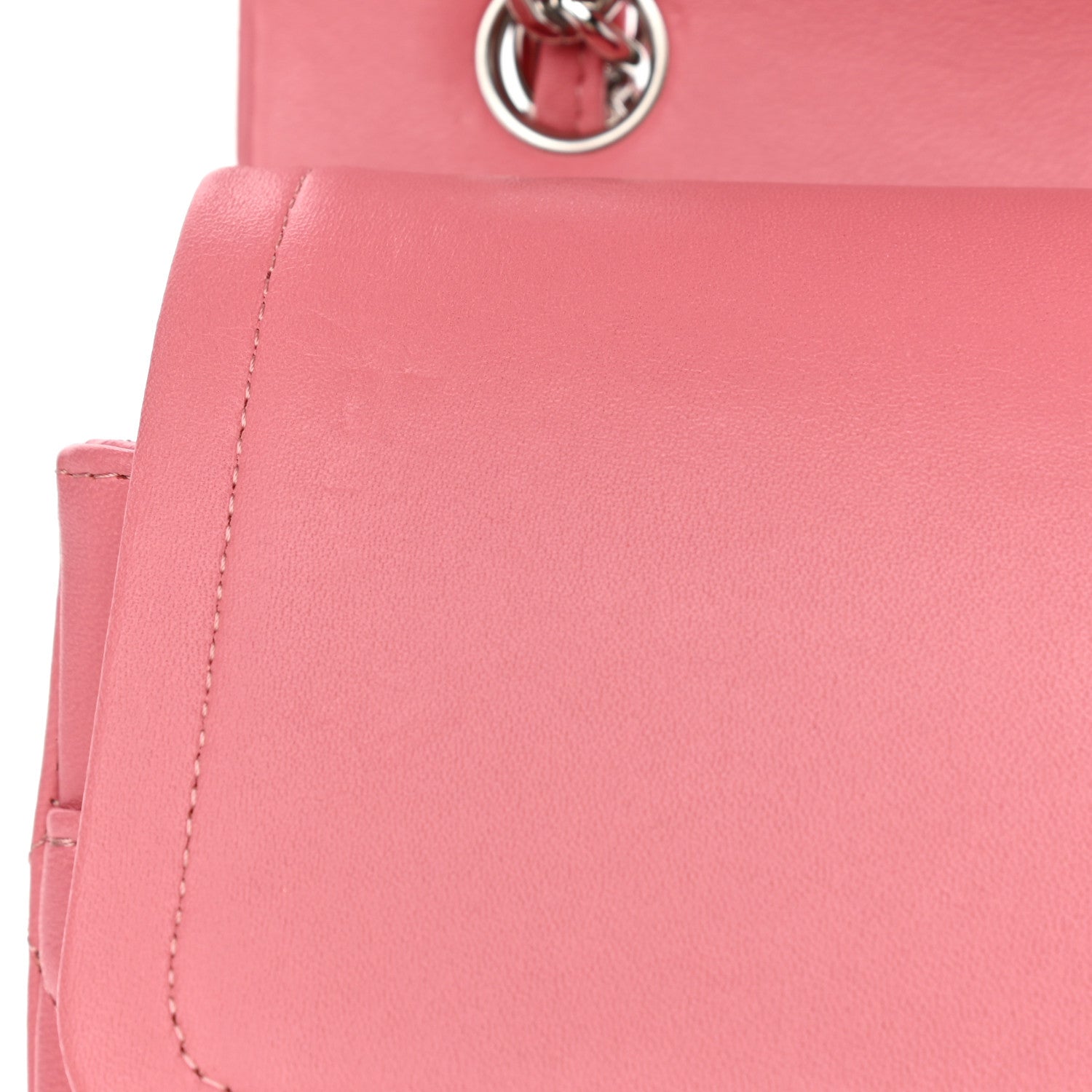 Chanel Lambskin Quilted Jumbo Double Flap Pink 7 of 7