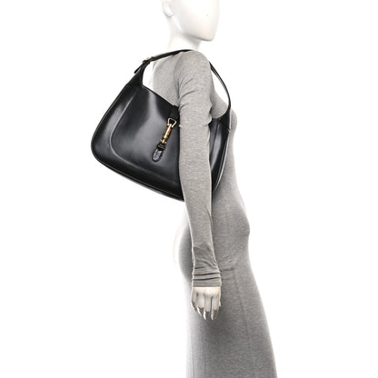 Gucci Boarded Dyana Lux Calfskin Medium Jackie 1961 Hobo Black 2 of 10