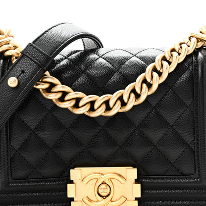 Chanel Caviar Quilted Small Boy Flap Black 8 of 11