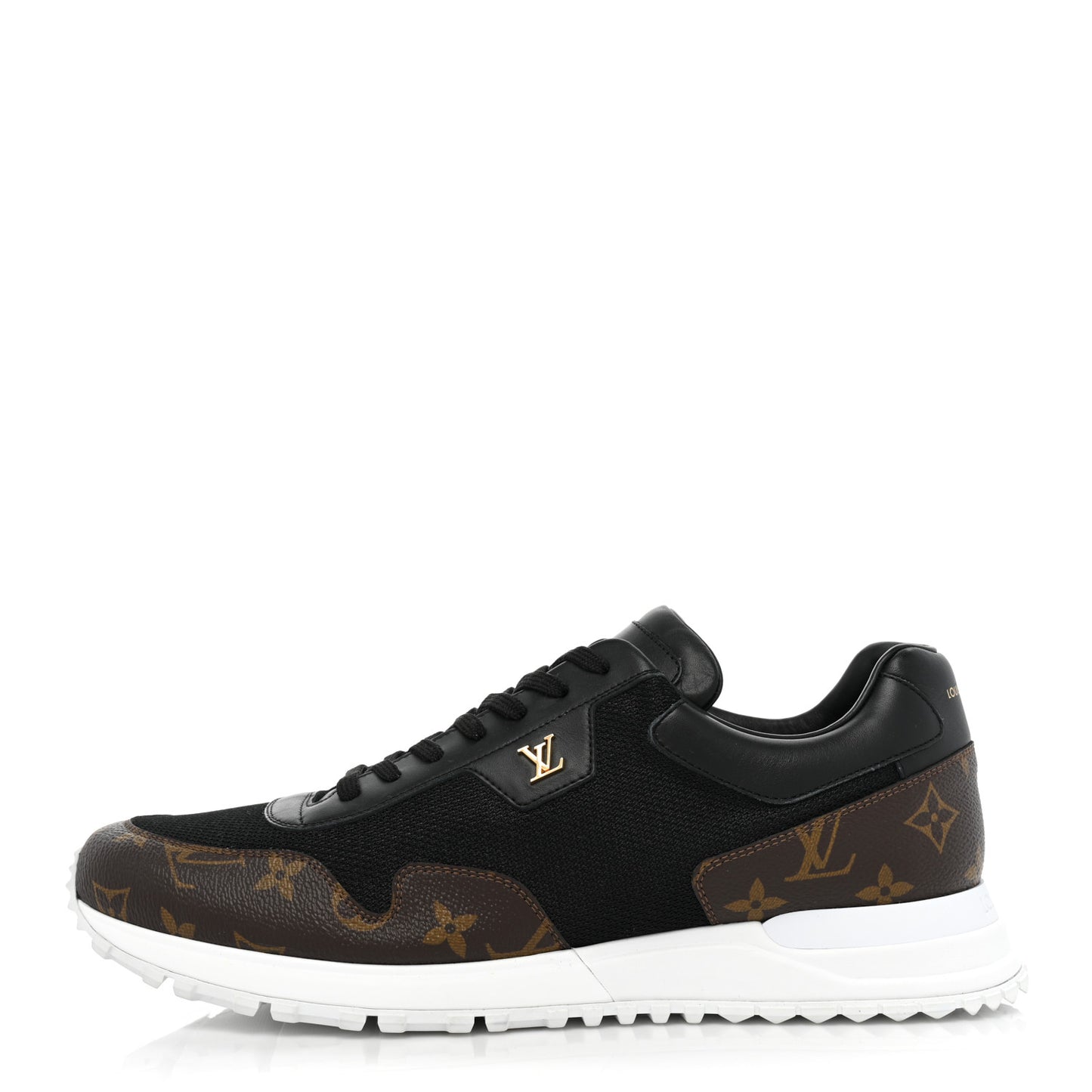 Monogram Mens Run Away Sneakers 10 Black