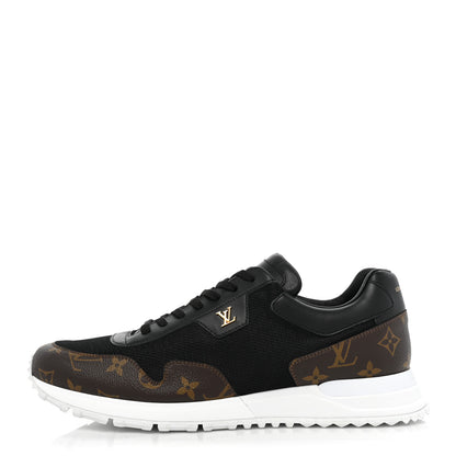 Louis Vuitton Monogram Mens Run Away Sneakers 10 Black 1 of 10