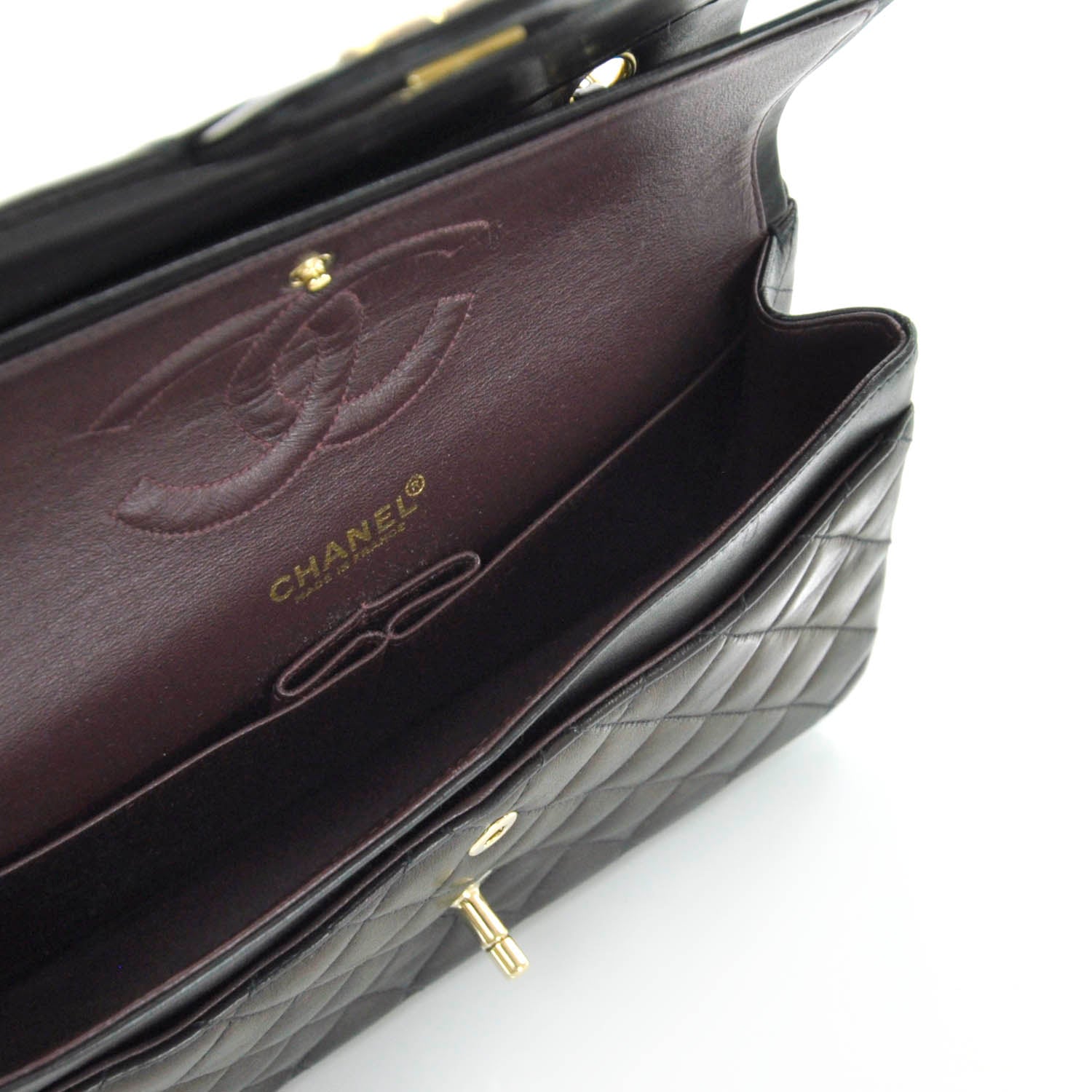 Chanel Lambskin Quilted Small Double Flap Black 10 of 11