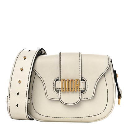 Christian Dior Calfskin D Fence Saddle Bag Latte 1 of 12