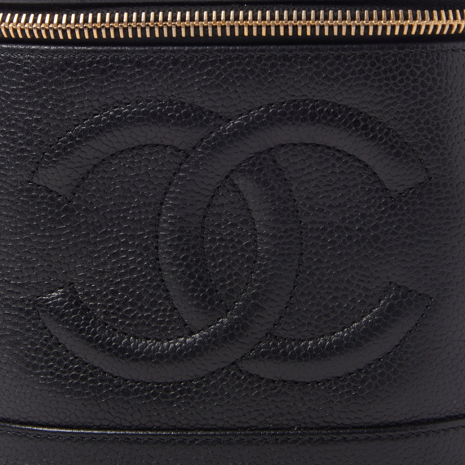 Chanel Caviar Vanity Cosmetic Case Black 8 of 10