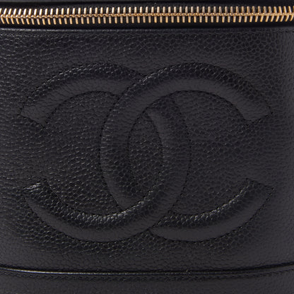 Chanel Caviar Vanity Cosmetic Case Black 8 of 10