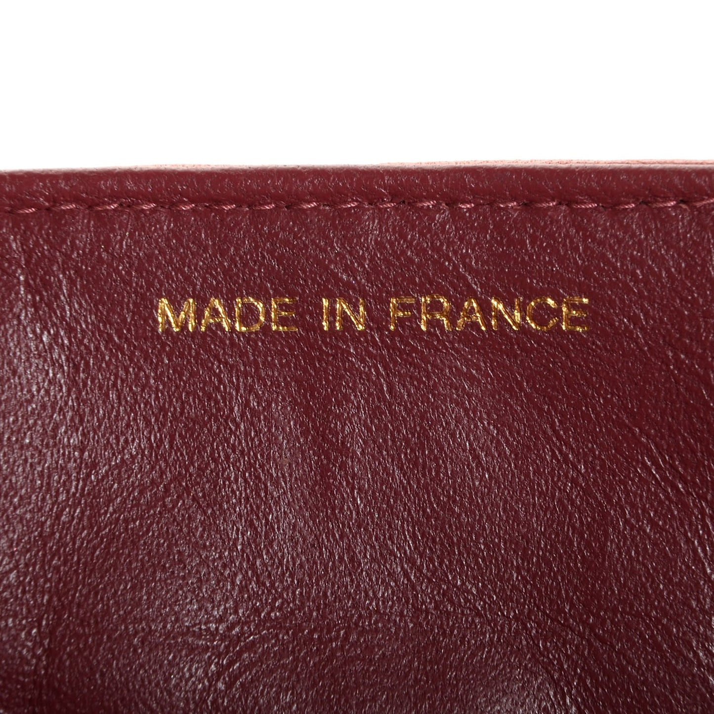 Lambskin East West Chocolate Bar Pearl Chain Flap Pink