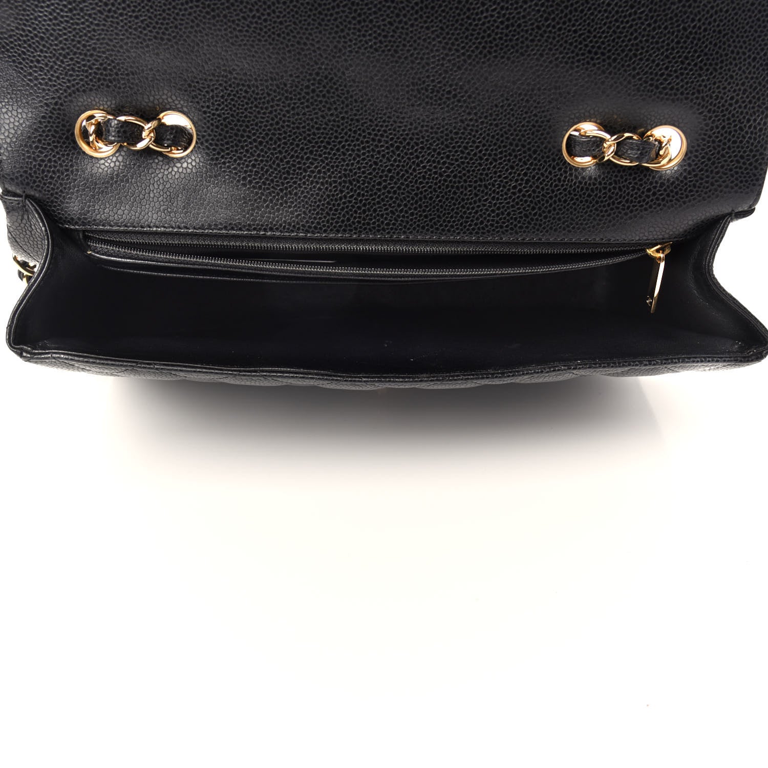 Chanel Caviar Quilted Jumbo Single Flap Black 6 of 12