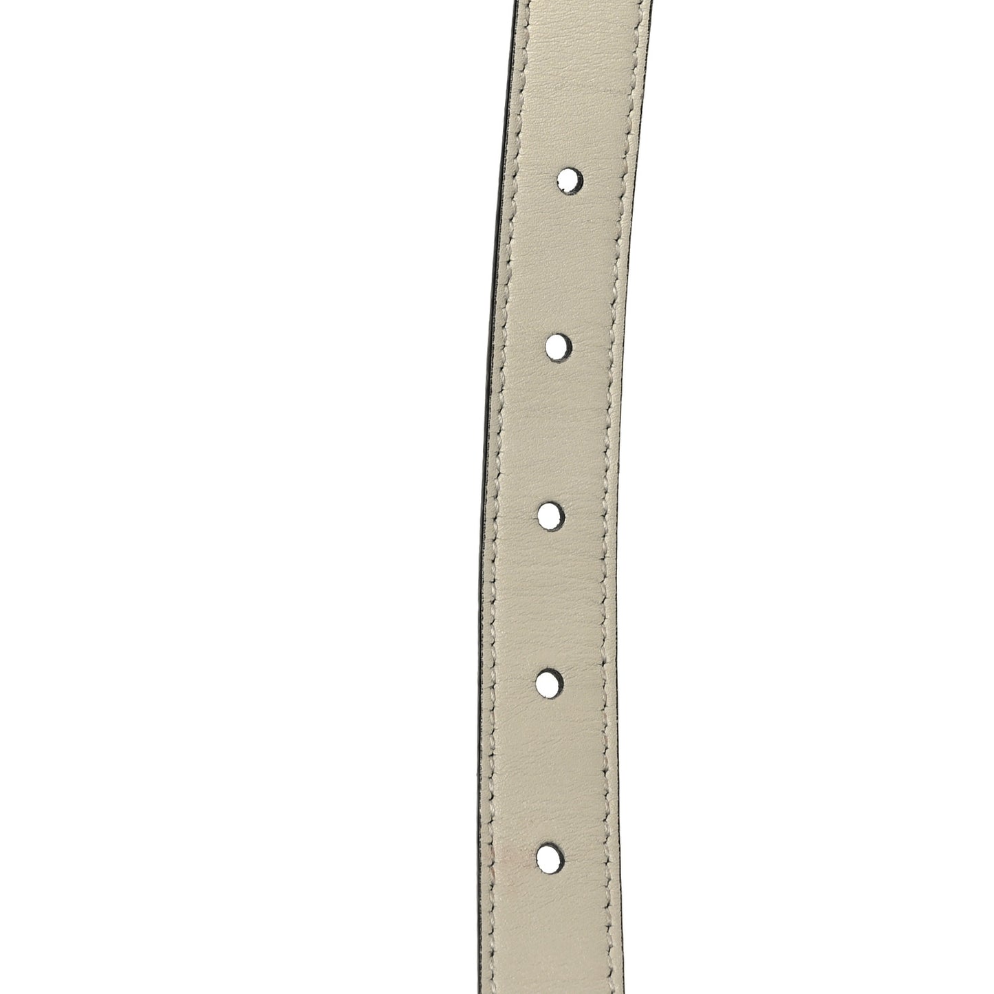 Calfskin Double G 20mm Belt 75 30 Mystic White
