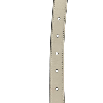 Gucci Calfskin Double G 20mm Belt 75 30 Mystic White 4 of 5
