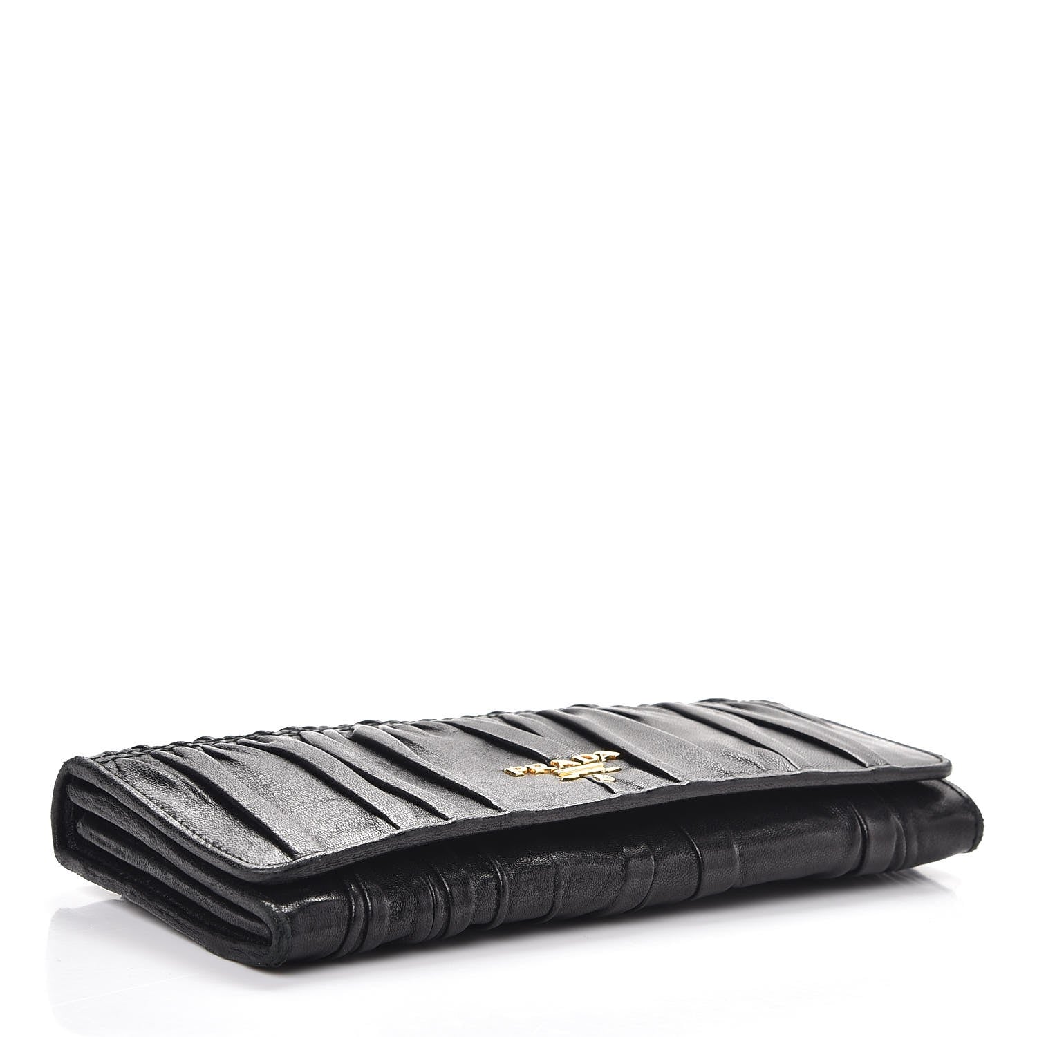 Prada Nappa Gaufre Continental Wallet Nero Black 4 of 7
