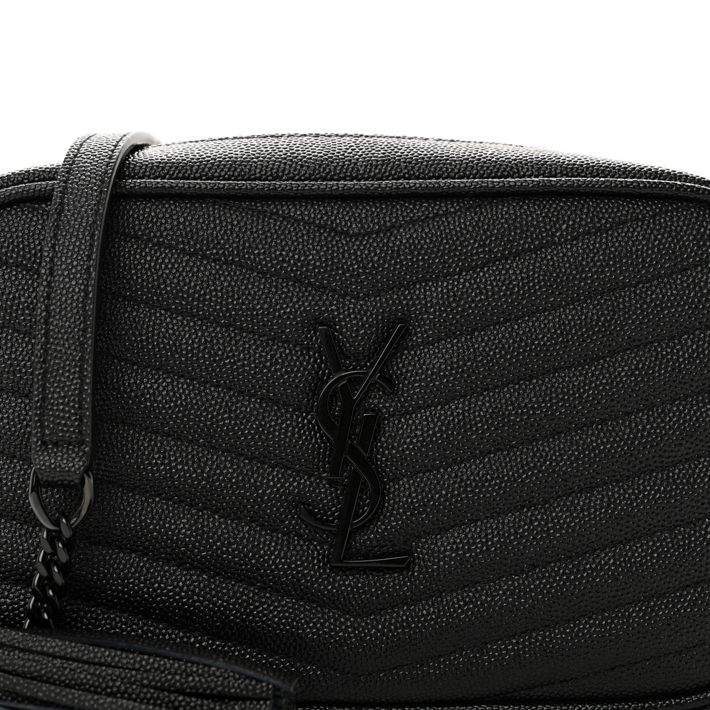 Grain De Poudre Matelasse Monochrome Monogram Mini Lou Camera Bag Black