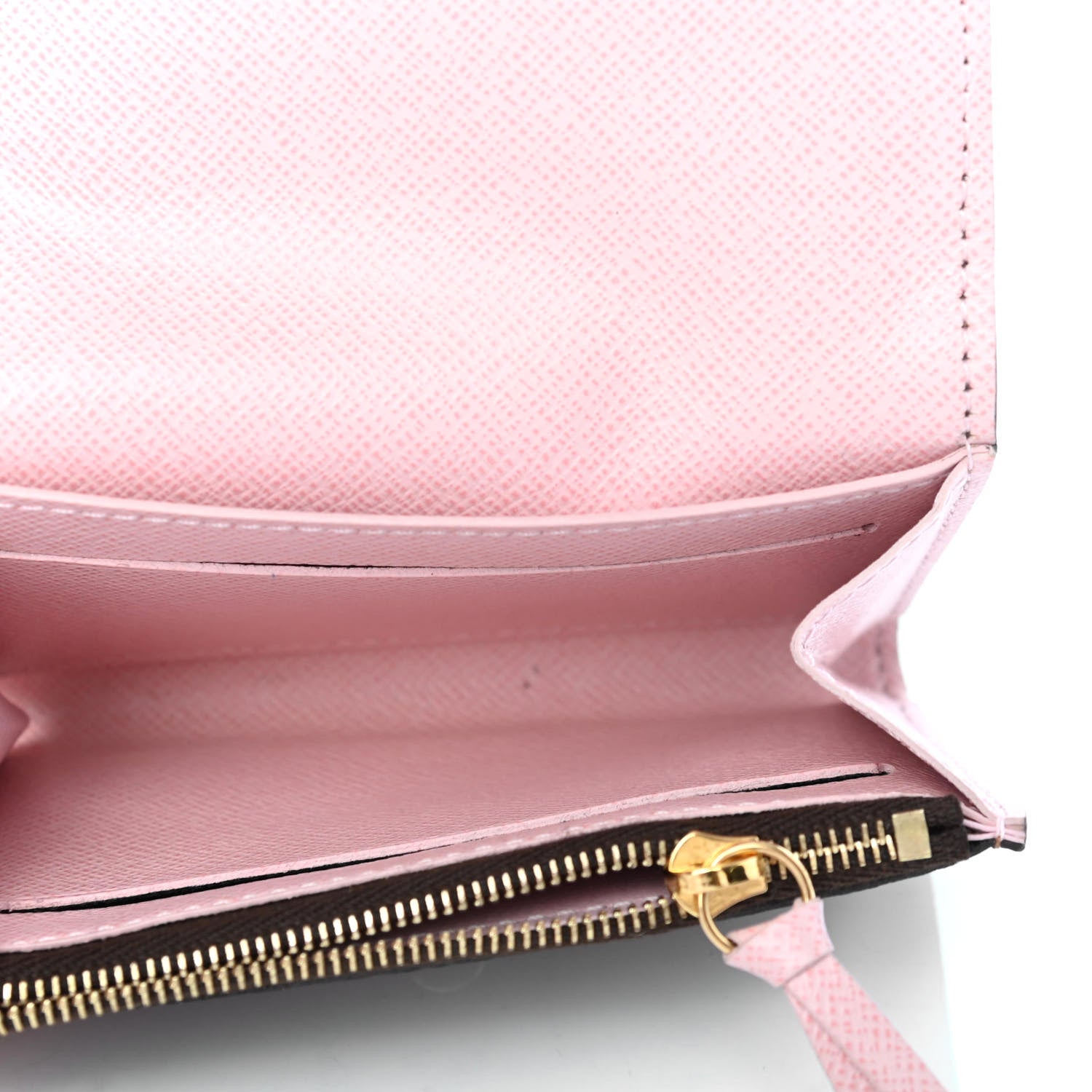 Louis Vuitton Damier Ebene Rosalie Coin Purse Rose Ballerine 4 of 4