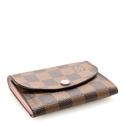 Louis Vuitton Damier Ebene Rosalie Coin Purse Rose Ballerine 4 of 7