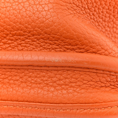 Hermes Taurillon Clemence Evelyne III PM Orange 13 of 15