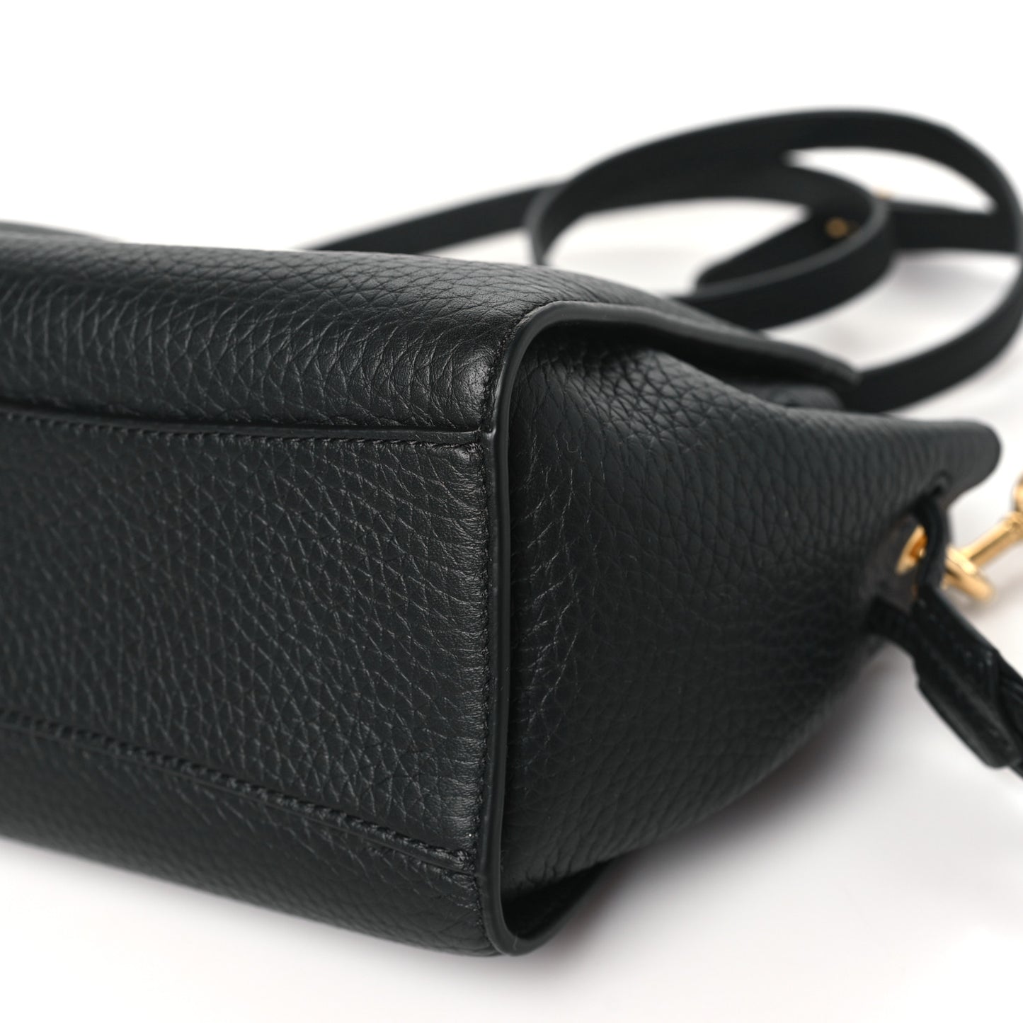 Heavy Grain Mini Iris Tote Black