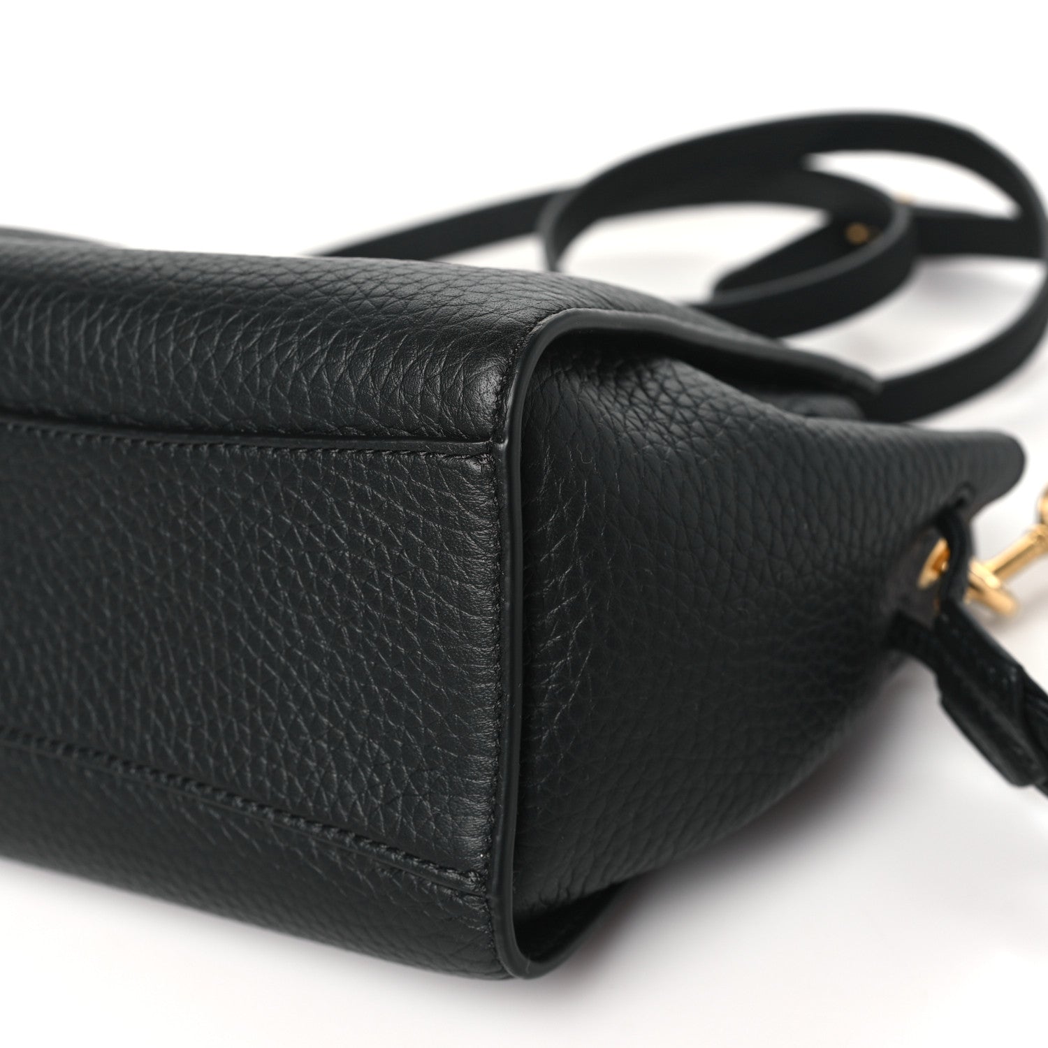 Mulberry Heavy Grain Mini Iris Tote Black 9 of 9