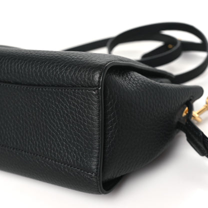 Mulberry Heavy Grain Mini Iris Tote Black 9 of 9