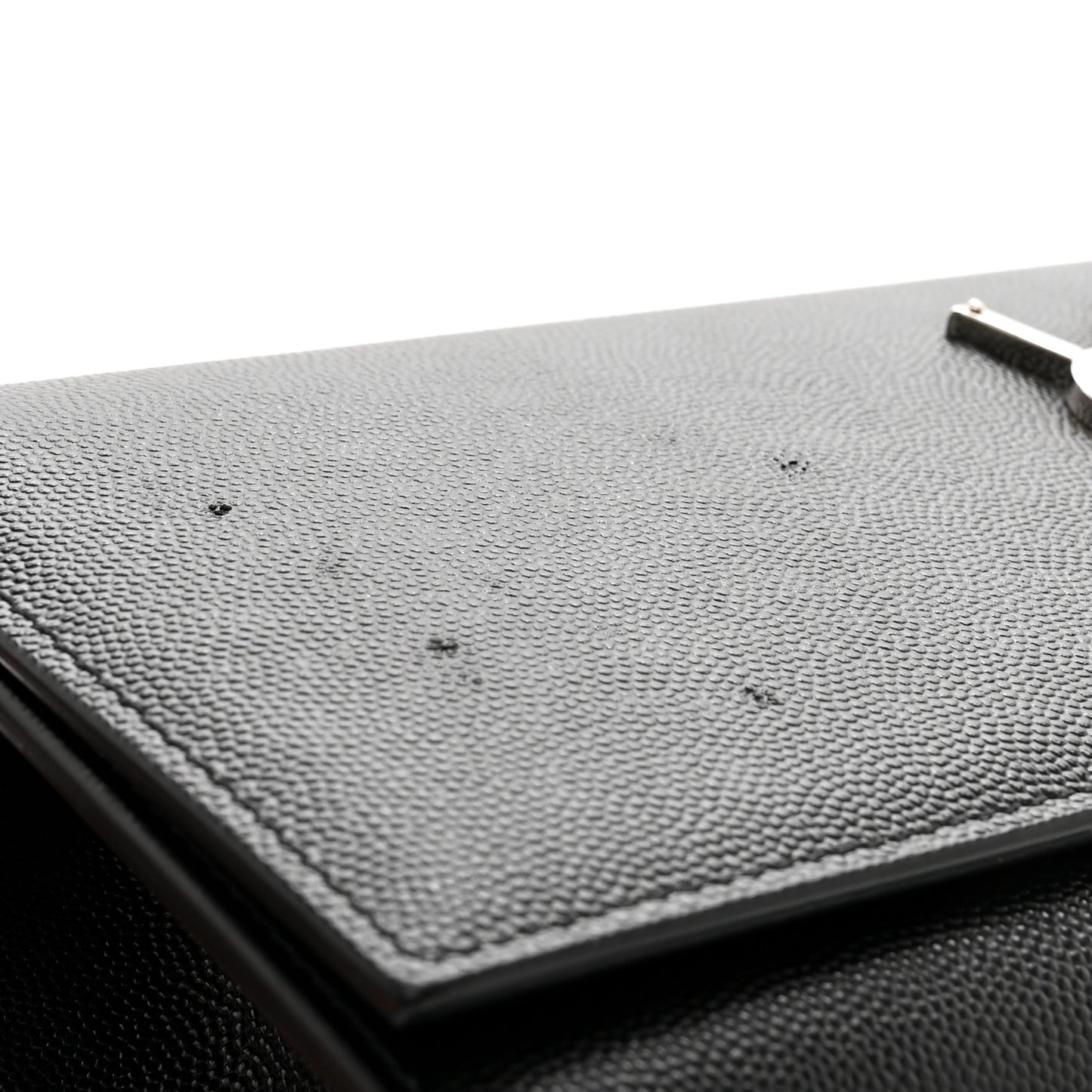 Grain De Poudre Monogram Cassandre Clutch Black