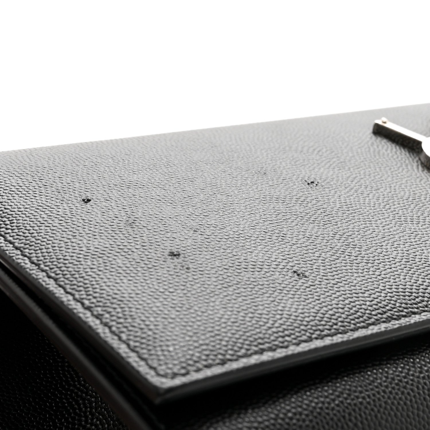 Saint Laurent Grain De Poudre Monogram Cassandre Clutch Black 8 of 8