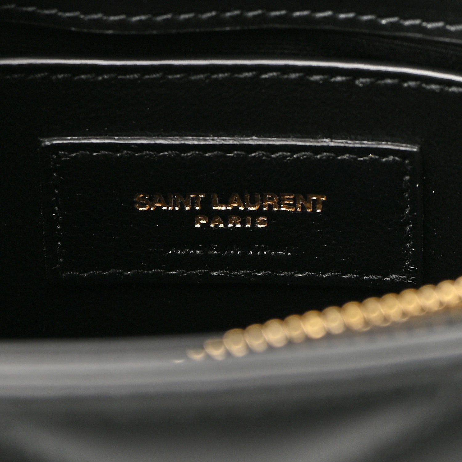 Saint Laurent Calfskin Y Quilted Monogram Small Loulou Chain Satchel Black 6 of 10